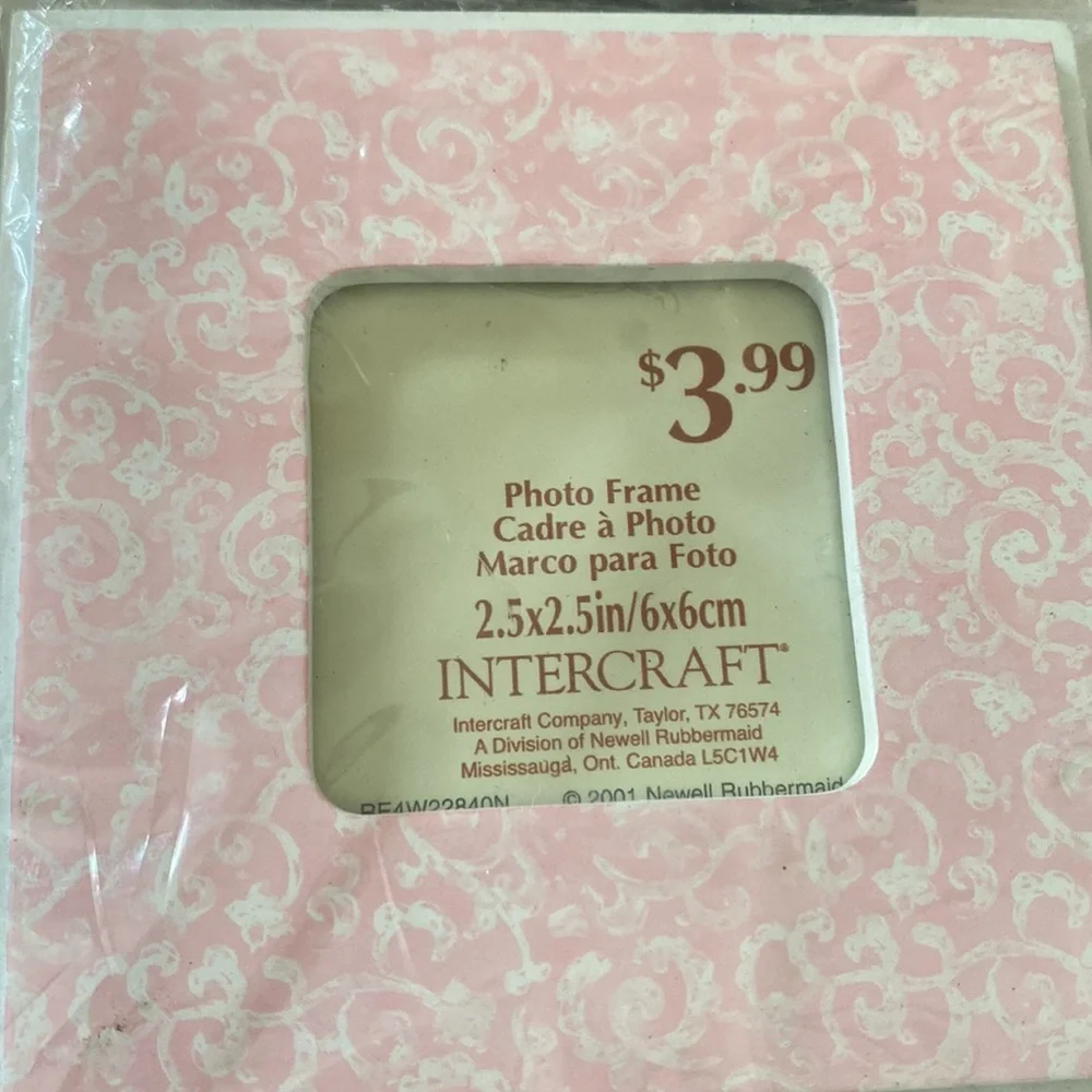 ~Intercraft Company~ Set of 4 Vintage Pastel Color Square Picture Frames